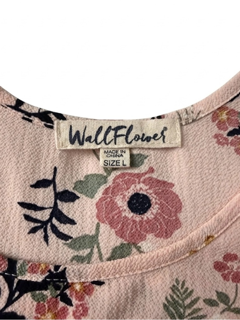 Wallflower Pink Floral Mini Dress - Picture 5 of 7